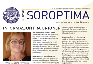 Soroptima - Medlemsblad for Norsk Soroptima